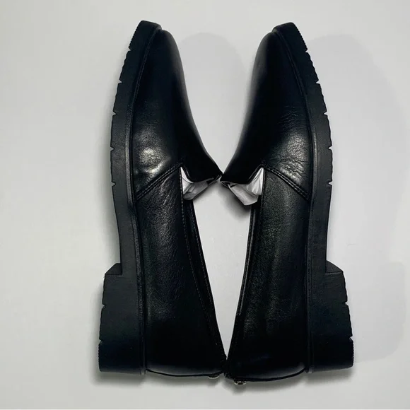 NEW ALDO Women's Slip on Black Genuine Leather Loafers Size 6 Flats Shoes - Picture 3 of 14